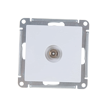 Розетка телевизионная TV AtlasDesign коннектор с/у 1-ая без з/к IP20 ATN000193 БЕЛЫЙ