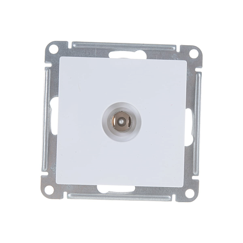 Розетка телевизионная TV AtlasDesign коннектор с/у 1-ая без з/к IP20 ATN000193 БЕЛЫЙ