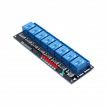 Модуль реле 8 каналов (5В, 10А) для Arduino