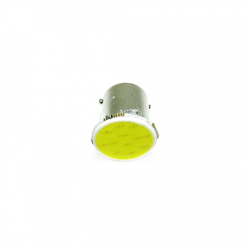 Светодиодная лампа R5W (BA15S) 12V 1 COB LED White 