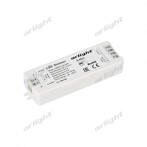 Диммер SMART-D3-DIM (DIM, 12-24V, 8A, 96-192W, 2.4G)