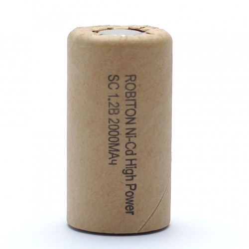 Аккумулятор Robiton 2000NCSC High Power SR2 (Ni-Cd, 1.2V, 2000mAh) для аккумуляторных шуруповертов