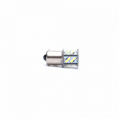 Светодиодная лампа P21W (BA15S) 12V 7020 18 SMD LED White