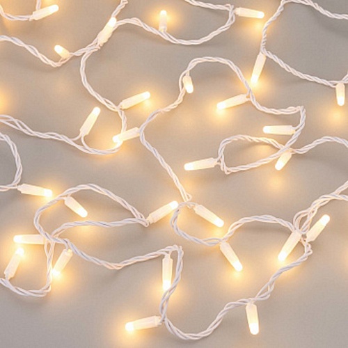 Светодиодная гирлянда "нить"  Arlight ARD-STRING-CLASSIC-10000-WHITE-100LED-MILK-PULSE Warm (230V, 7W, IP65)