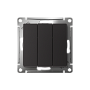 Выключатель AtlasDesign c/у 3-кл IP20 10А механизм ATN001031 КАРБОН