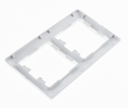 Рамка 2 поста Schneider Electric Glossa горизонтальная белый