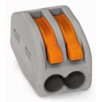 Упаковка соединителей WAGO 222-412 2 2,5мм2 с рычажком (5шт)