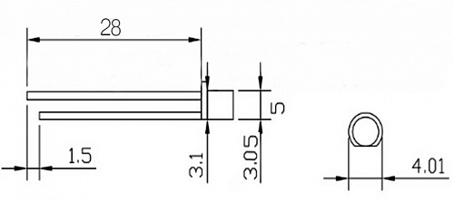 Светодиод White HVI-3044UWC1