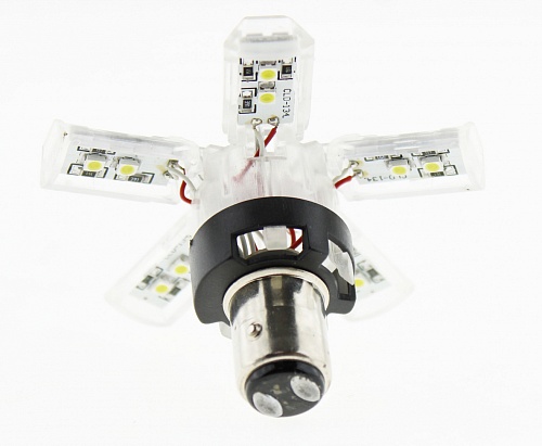 Светодиодная лампа P21/5W (BAY15D) 12V 3528 40 SMD LED White