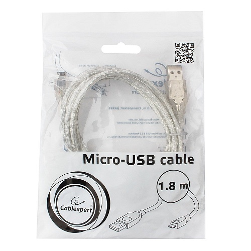 Шнур USB-A (шт) - USBmicro (шт) 1,8м Cablexpert