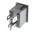 Переключатель клавишный KCD1-104(N)-1C R/4P 12V on-off красный