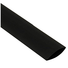 Трубка термоусадочная 120/60мм черная (1 метр)