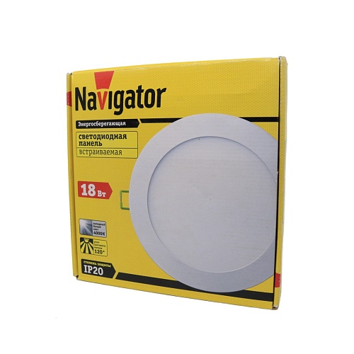 Светильник Navigator NLP-R1-18W-R220-840-WH-LED (4000К 220х24мм) IP20 1