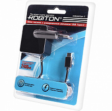 Сетевой адаптер Robiton USB2400/Type C (5В, 2,4А)