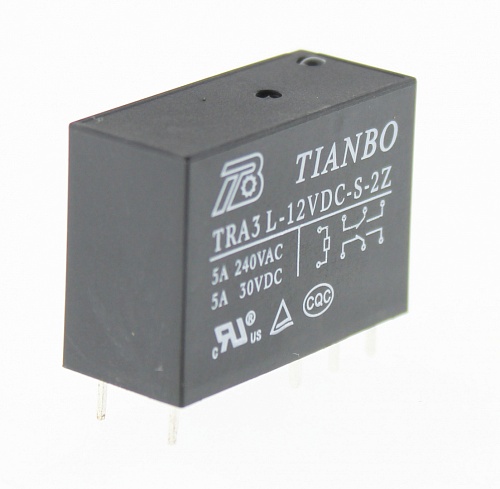 TRA3 L-12VDC-S-2Z  12VDC, 5A, 2A, Реле электромагнитное TRA3 L-12VDC-S-2Z  12VDC, 5A, 2A