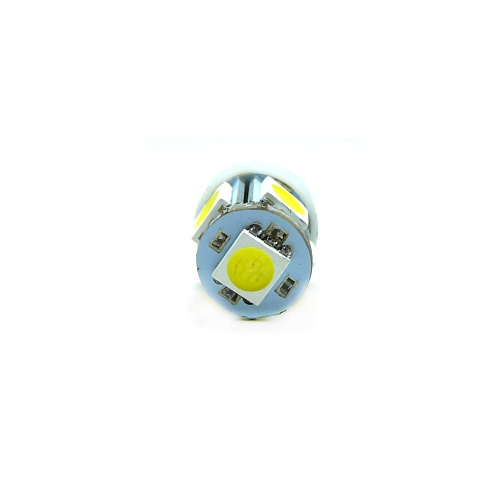 Светодиодная лампа T10 (W5W) 12V 5050 5 SMD LED White 