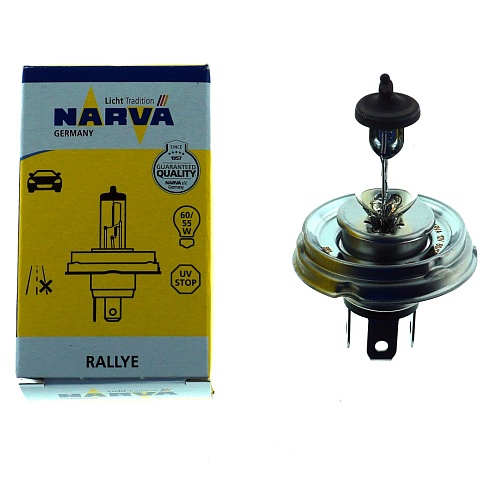 Галогенная лампа головного света H4 (RA) Narva Standart 3100K 12V 60/55W P45t-41 48884