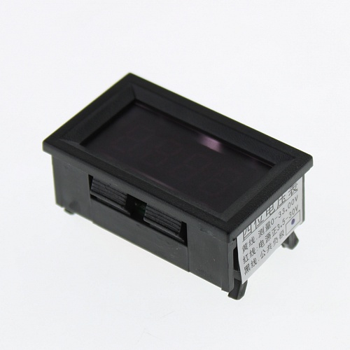 Вольтметр цифровой: 0-33,00VDC blue (45х26mm)