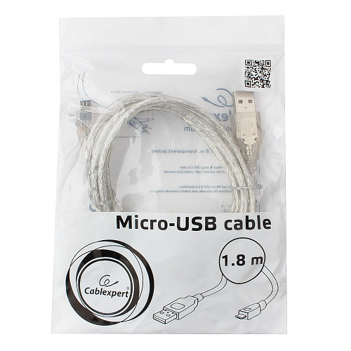 Шнур USB-A (шт) - USBmicro (шт) 1,8м Cablexpert