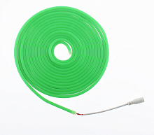 Лента светодионая Neon mini 8W/m Green (12v, smd2835, 120led/m, 6х12мм, кратность резки 2.5см, Silicon+PVC, 50m)