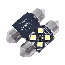 Светодиодная лампа C5W (T11x31) 12V 3030 4 SMD LED White