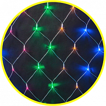 Гирлянда уличная «сеть» Navigator NGF-N01-240RGBY-12-2x1.5m-230-TR-IP44 мультицвет