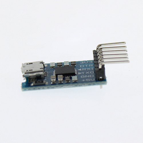 Модуль MicroUSB гнездо - UART (TTL на базе CP2102) для Arduino	 