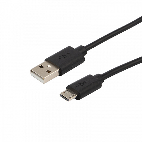 Шнур USB-A (шт) - USBmicro (шт) 1,8м Rexant черный