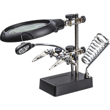 Держатель для плат с линзой, подсветкой ОНЛАЙТ OTA-Pd02 (блок питания в комплекте))