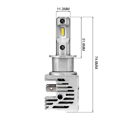 Светодиодная лампа H3 Vizant Cree Tech M4 LED 5000K 12/24V 2шт