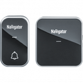 Звонок электрический Navigator NDB-D-AC05-1V1-BL, черный, 36 мелодий (1 блок динамика, 1 кнопка)