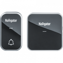 Звонок электрический Navigator NDB-D-AC05-1V1-BL, черный, 36 мелодий (1 блок динамика, 1 кнопка)