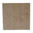 Доска для выжигания 12-0915 "Самолёт" 