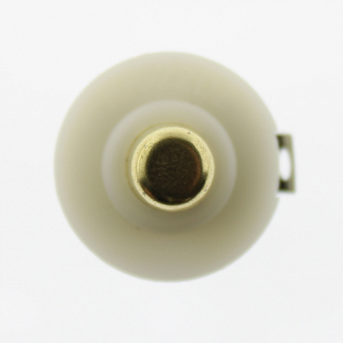 Переключатель кнопочный GJ01449 1.0A 30VDC  (белый,круглый) ON-OFF