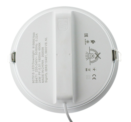 Светильник Philips 59471 MESON 200 24W WH recessed LED (24Вт, 1820Лм, 6,5К)