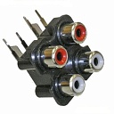 RCA гнездо на плату 407 , Разъём