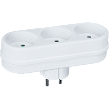 Разветвитель "линейный" без з/к 3 гнезда Navigator (NAD-L-3X-WH)