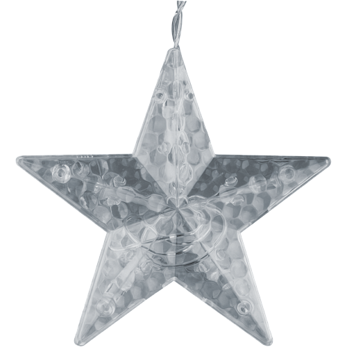 Гирлянда "бахрома-арка звезды" Navigator NGF-D038-01 CW 2.5*0.8м IP20