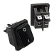Переключатель клавишный SB089 IP65 22x30mm on-off черный