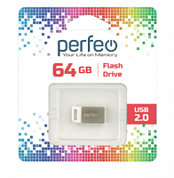 Карты памяти Perfeo USB 64GB M05 METAL SERIES