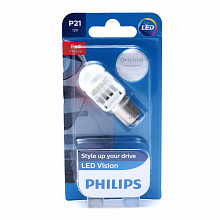 Светодиодная лампа P21W Philips Vision LED Red 12V 12839REDB1  1 