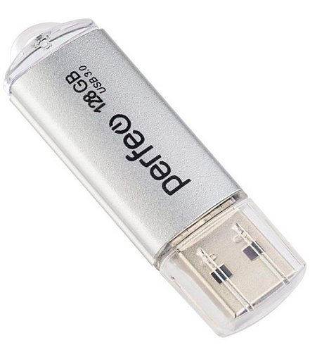 Карта памяти Perfeo USB3.0 128GB C14 Silver metal series