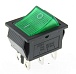 Переключатель клавишный KCD4-101/6PN on-on зеленый