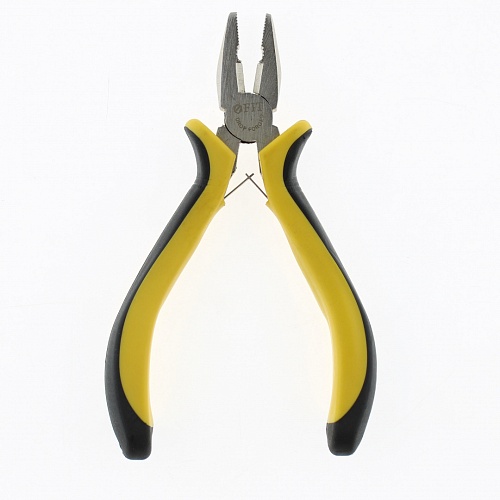 Пассатижи 125мм FIT "Мини" черно-желтая мягкая ручка