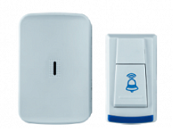 Звонок беспроводной Navigator NDB-D-DC03-1V1-B, белый/синий, 25 мелодий (1 блок динамика, 1 кнопка)