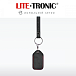 Чехол для брелока метки Lite-Tronic (черная кожа, красная окантовка) 