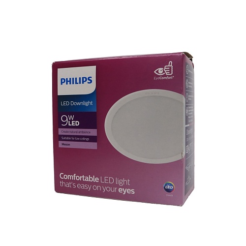 Светильник Philips 59449 MESON 105 9W WH recessed LED (9Вт, 650Лм, 6.5К) 1 Повреждение упаковки