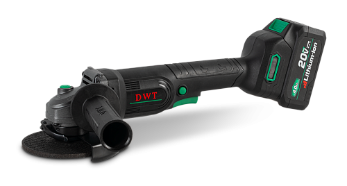 Бесщеточная аккумуляторная угловая шлифовальная машина DWT AWSP-20-125 D-4C2 BMC (плавный пуск)