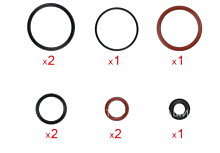 Ремкомплект гидроцилиндра и дренажного клапана для Krups EA, XP