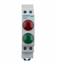 Индикатор красный+зеленый ND9-2/gr  AC/DC 230В(LED)